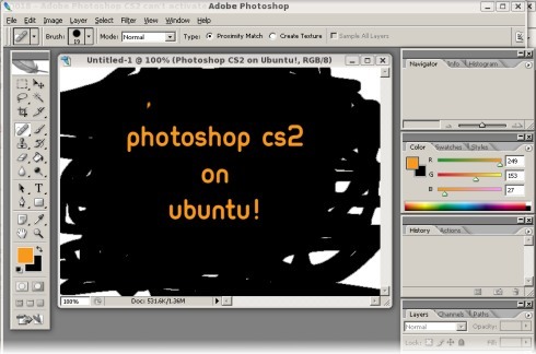 Photoshop CS2 On Ubuntu