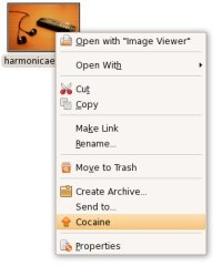 Cocaine Context Menu